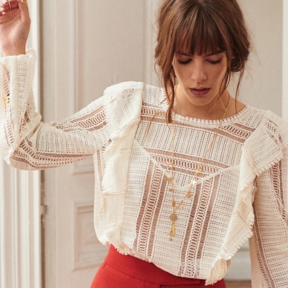 Sezane Line Blouse